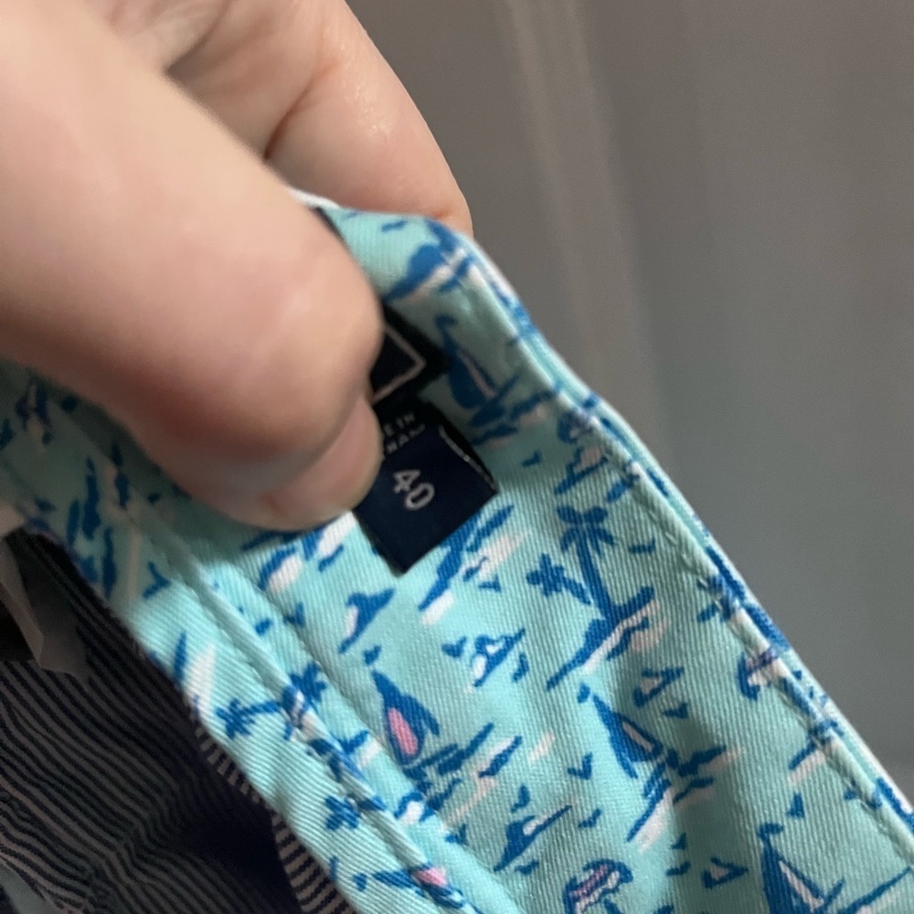 Vineyard Vines Breaker Shorts Size 40 Sailboats And Palm Trees blue coastal - Picture 6 of 9